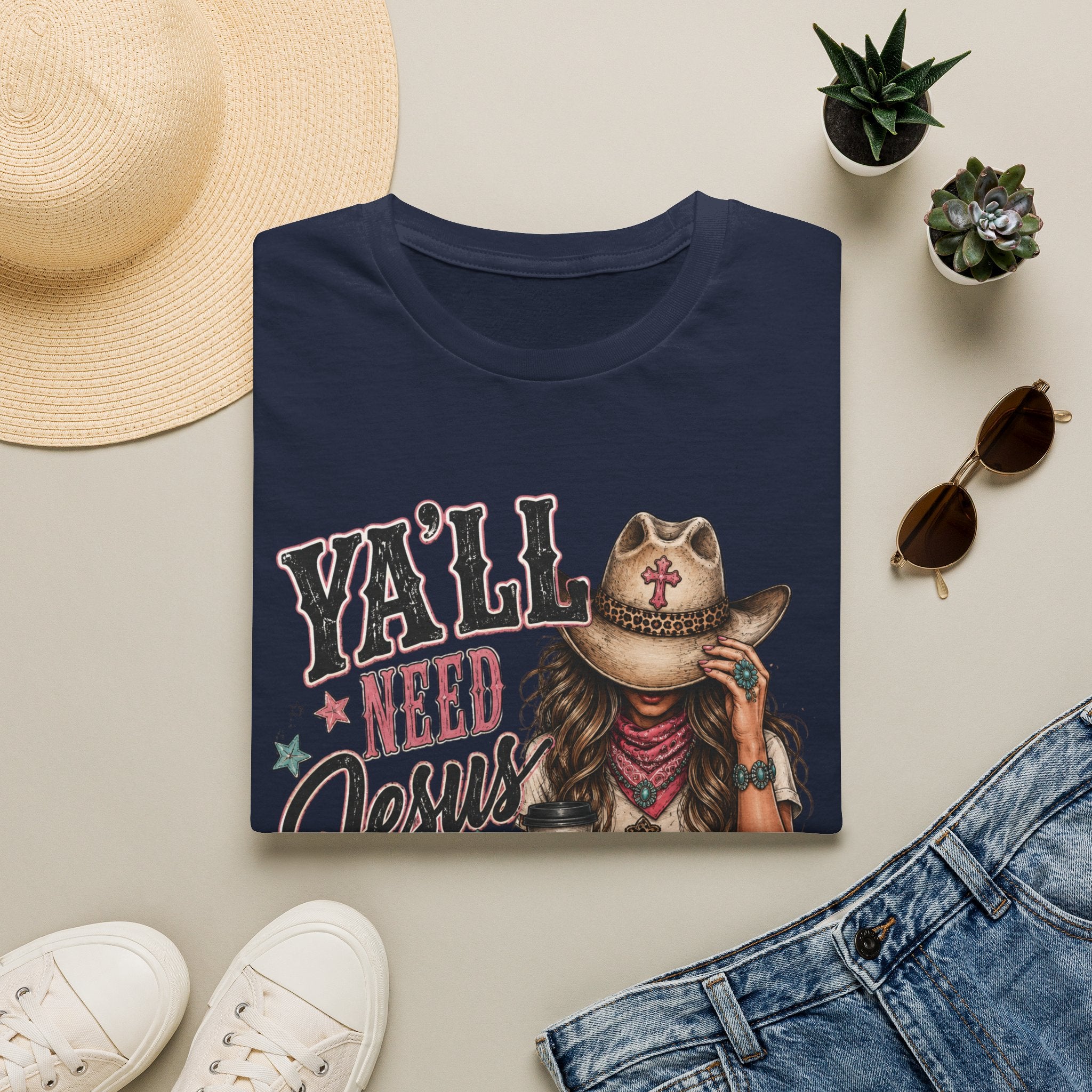 Y'all Need Jesus and Coffee T-Shirt