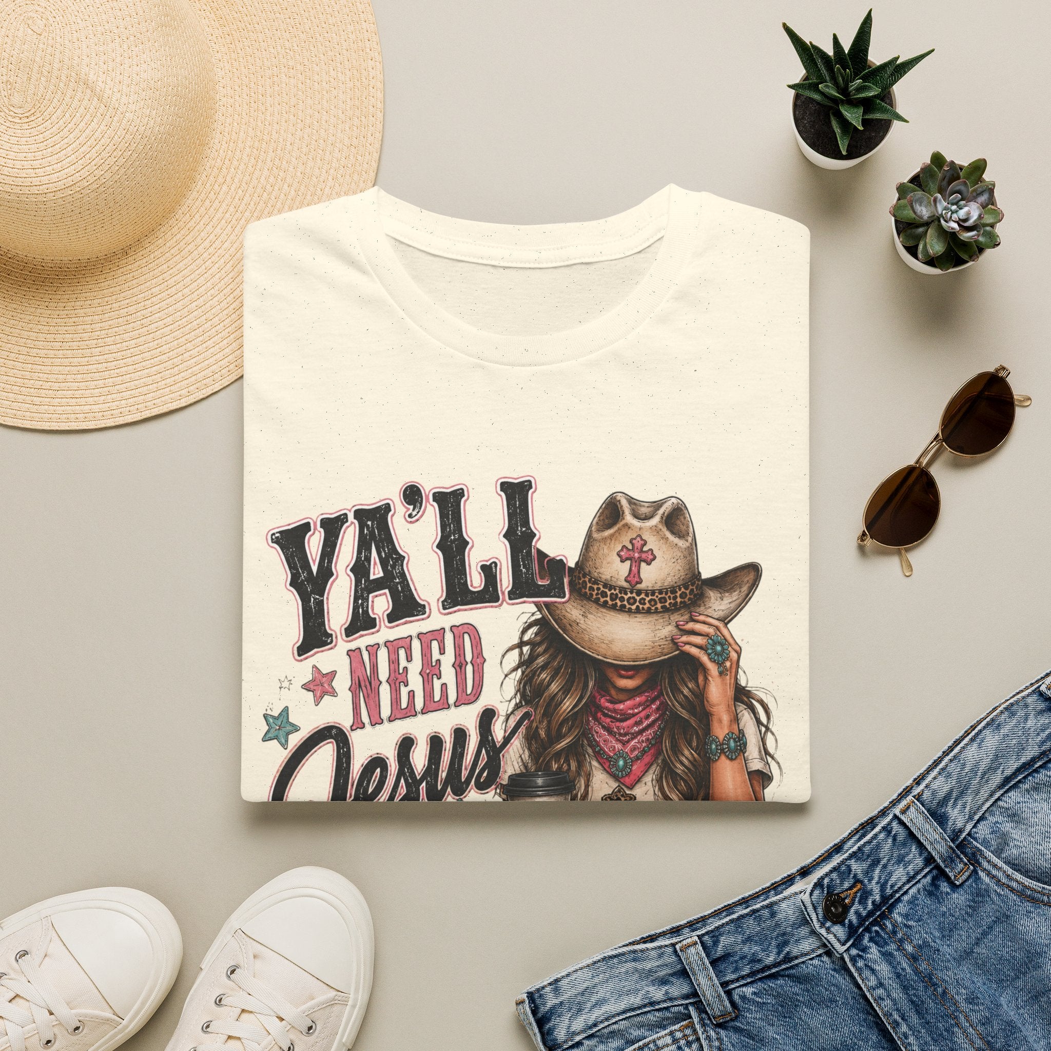 Y'all Need Jesus and Coffee T-Shirt