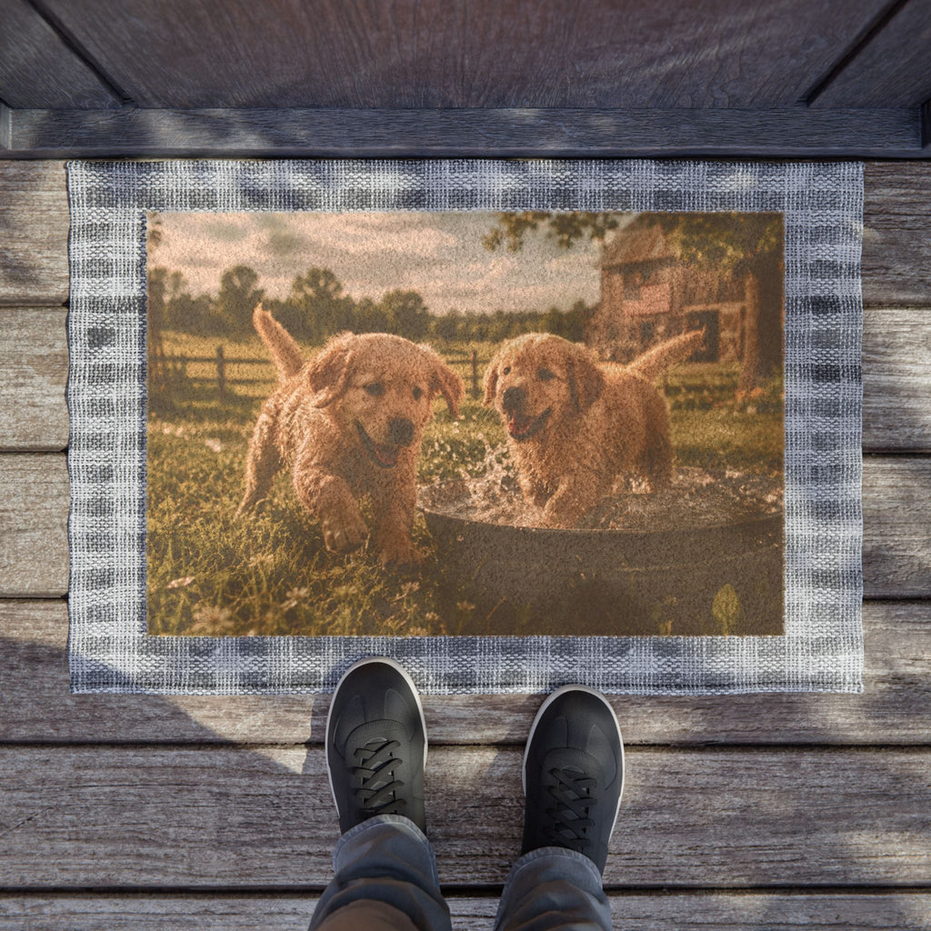 Golden Retriever Puppies Doormat