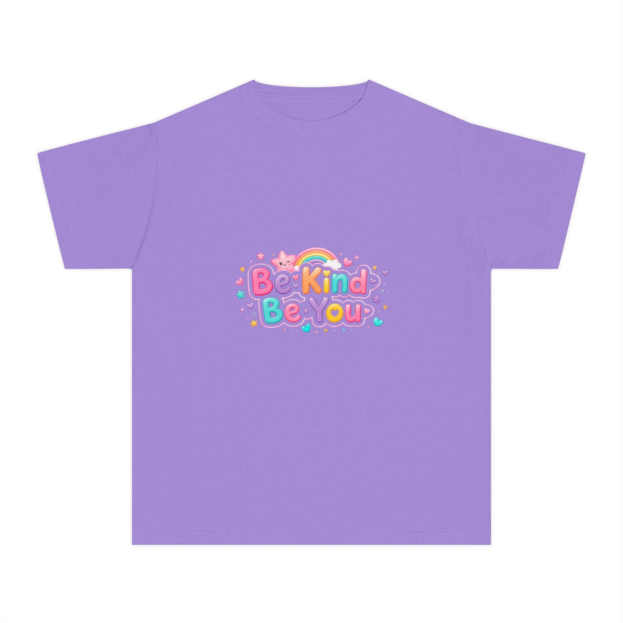 Be Kind Be You Youth Tee — Bright Positive Kids T-Shirt