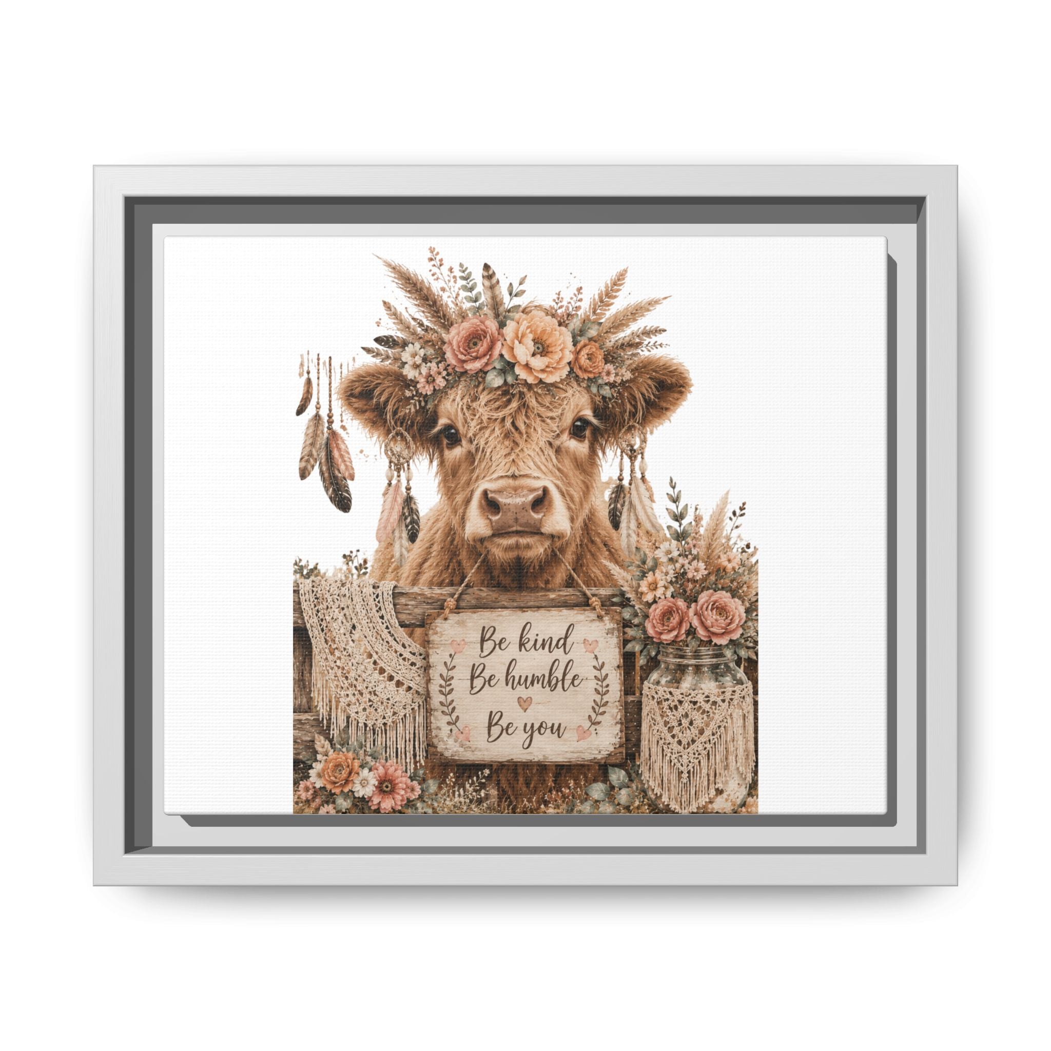 Matte Canvas, Framed (Multi-color)