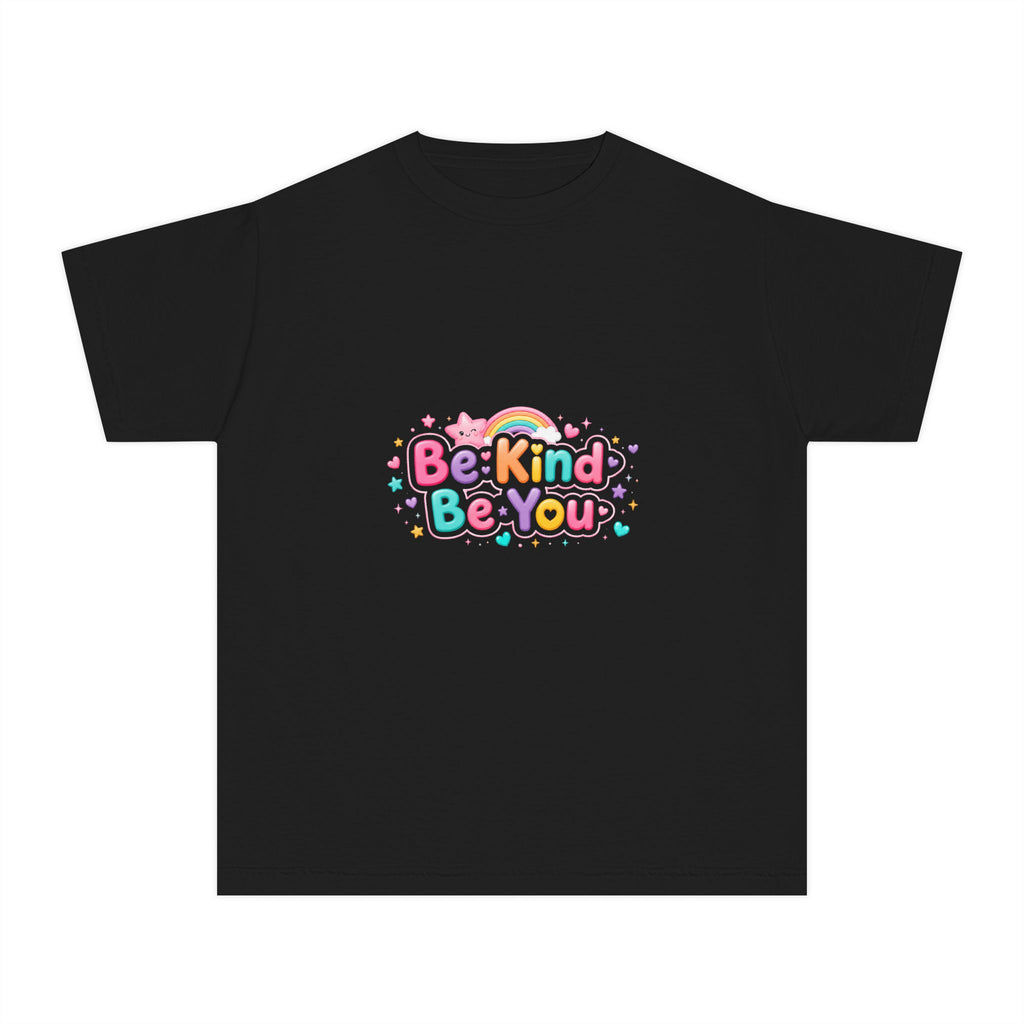 Be Kind Be You Youth Tee — Bright Positive Kids T-Shirt