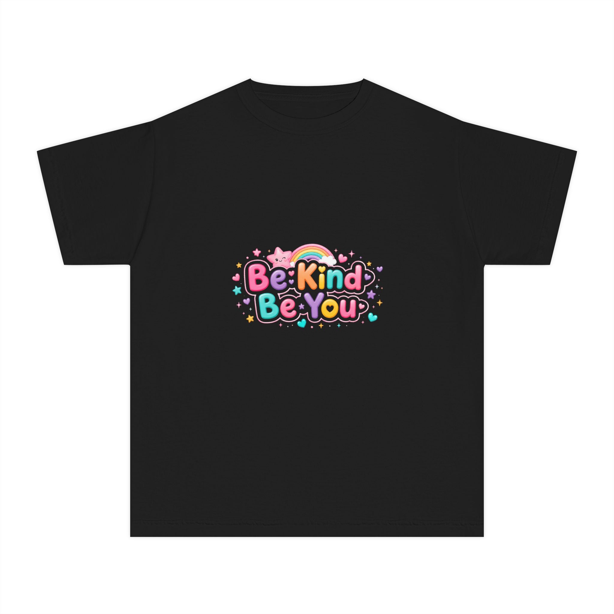 Be Kind Be You Youth Tee — Bright Positive Kids T-Shirt