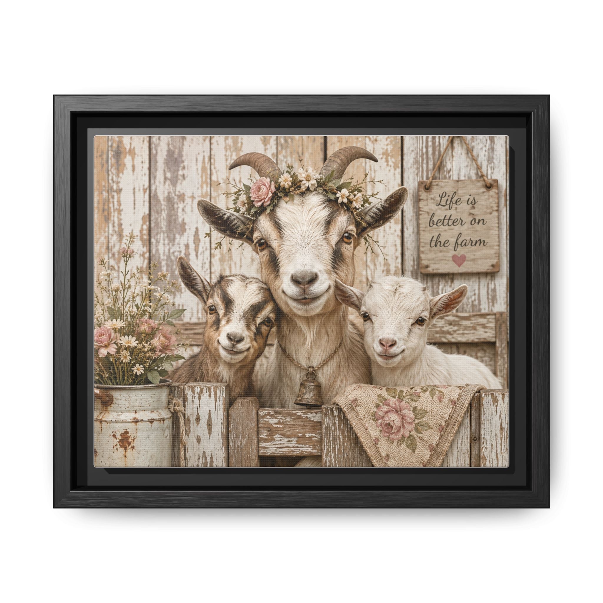 Matte Canvas, Framed (Multi-color)