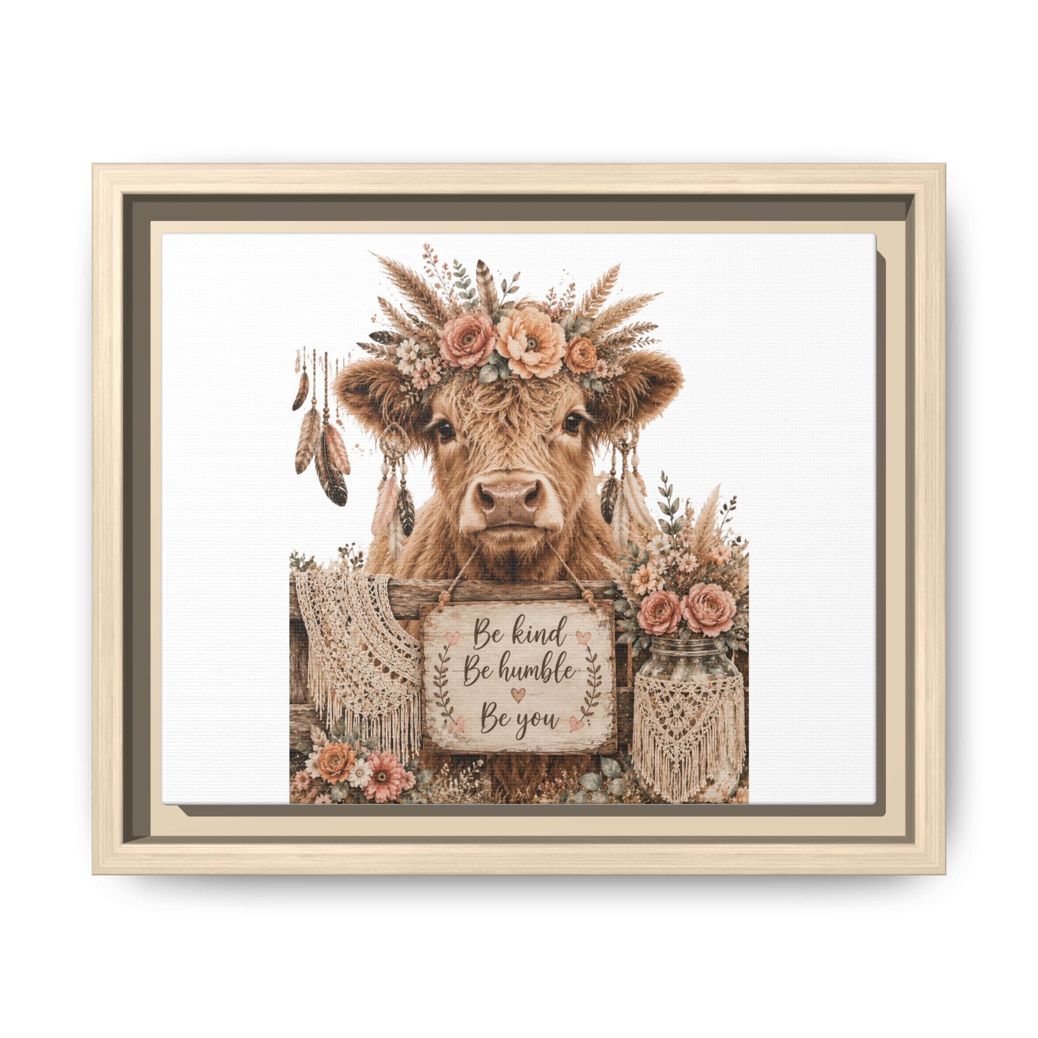 Matte Canvas, Framed (Multi-color)