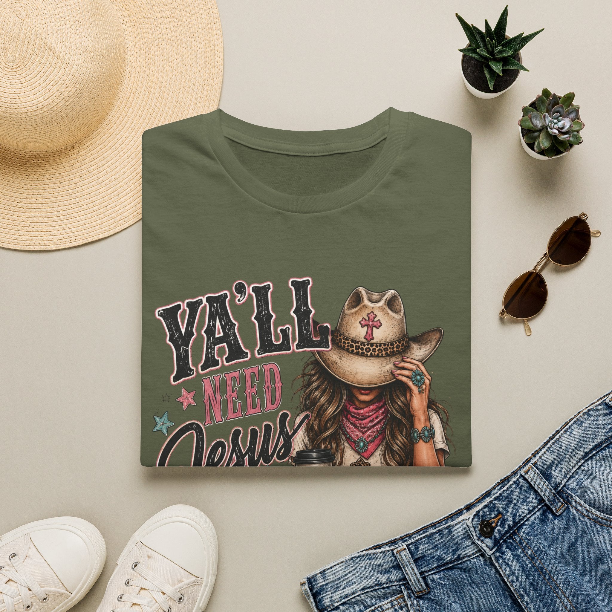 Y'all Need Jesus and Coffee T-Shirt