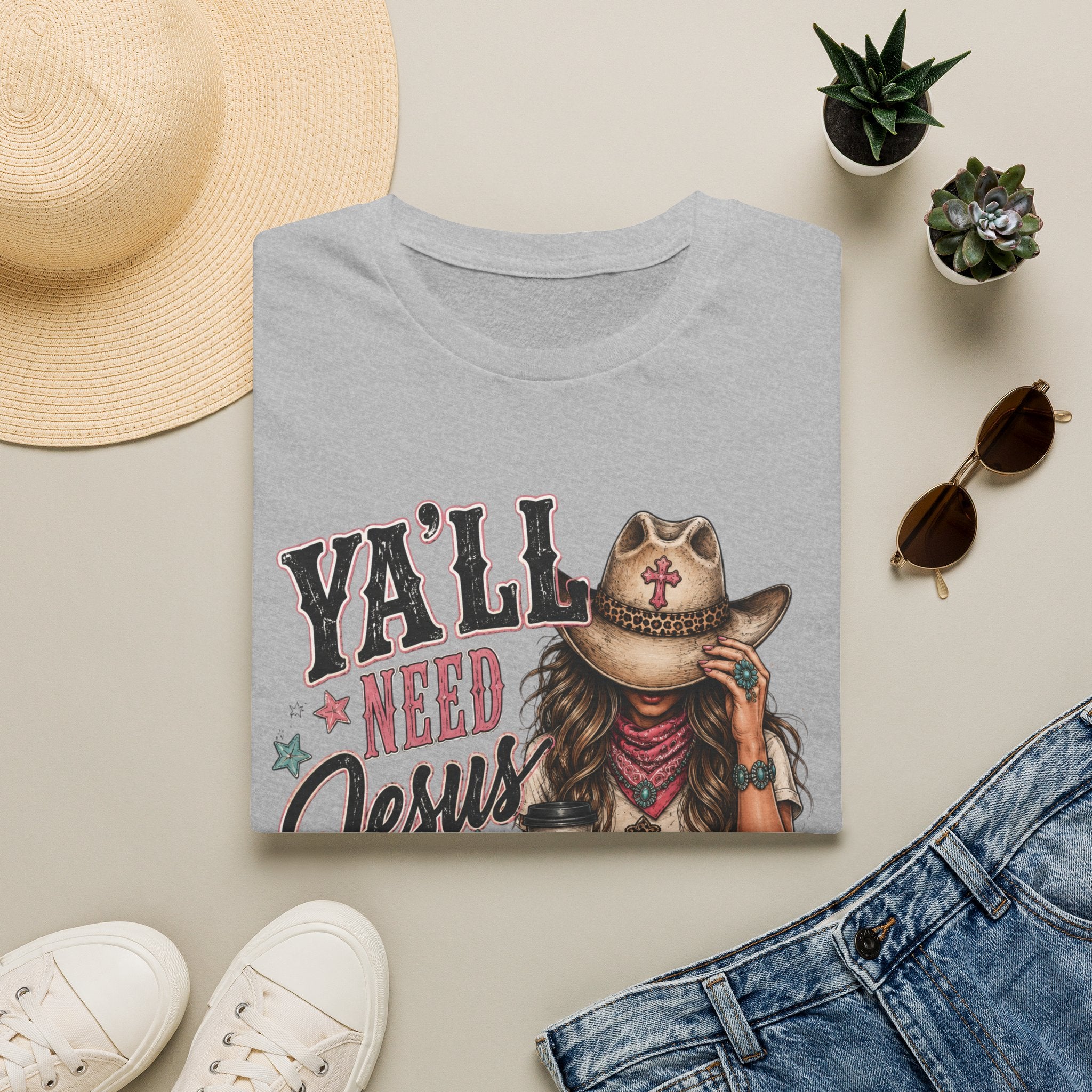Y'all Need Jesus and Coffee T-Shirt