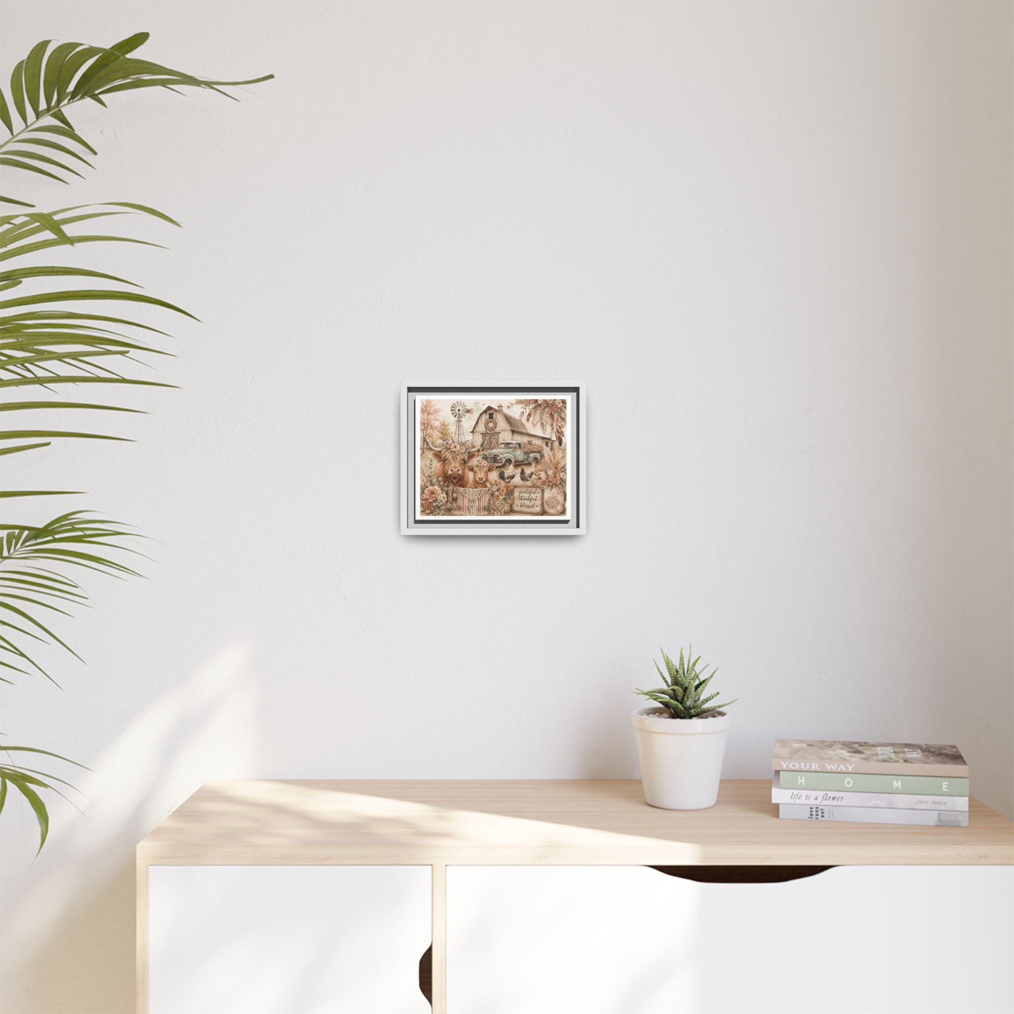 Matte Canvas, Framed (Multi-color)