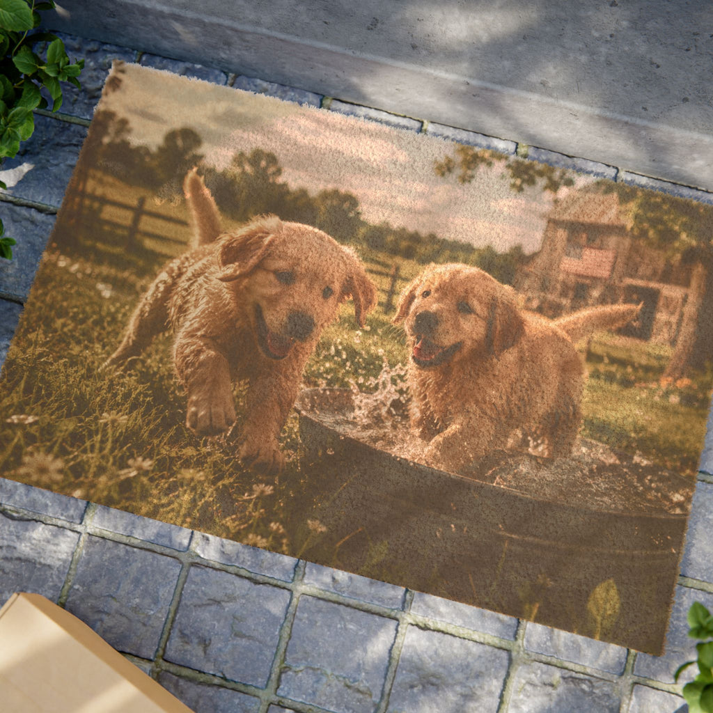 Golden Retriever Puppies Doormat