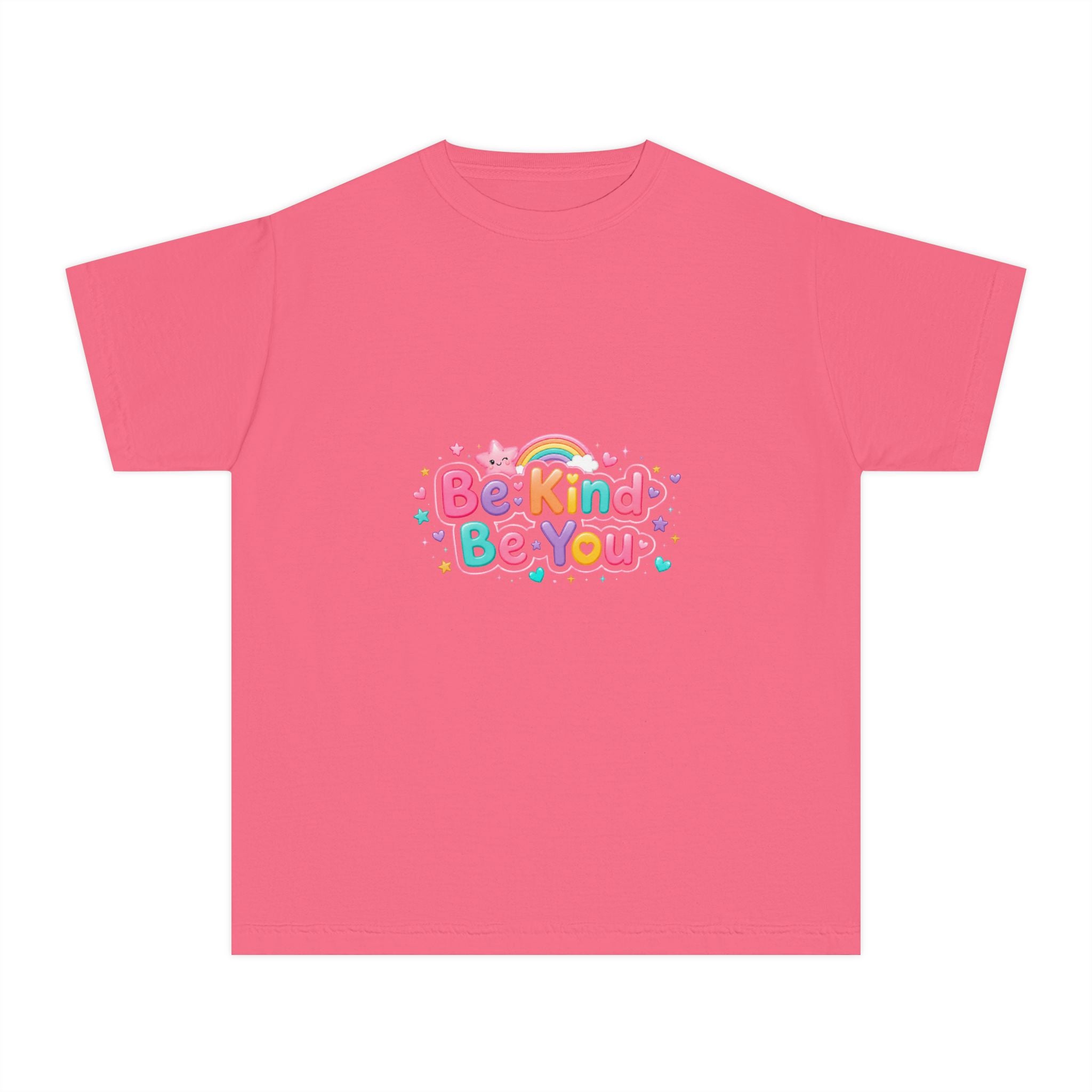 Be Kind Be You Youth Tee — Bright Positive Kids T-Shirt