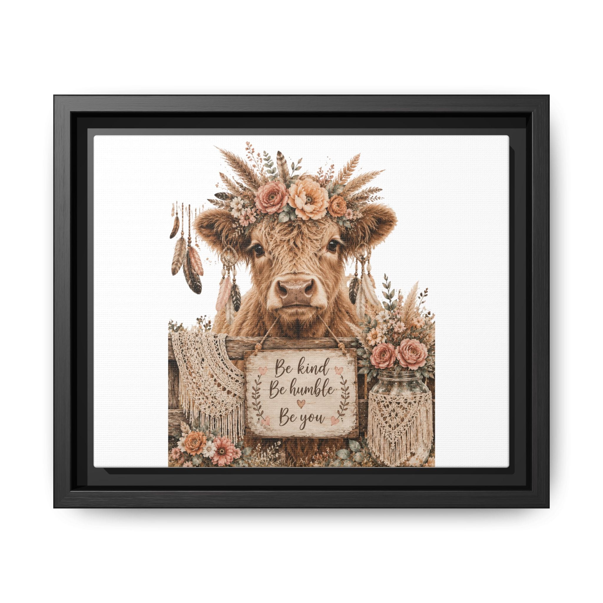 Matte Canvas, Framed (Multi-color)