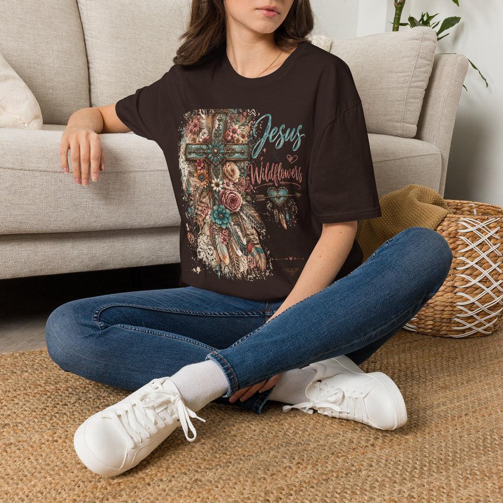 Jesus & Wildflowers Christian Floral T-Shirt