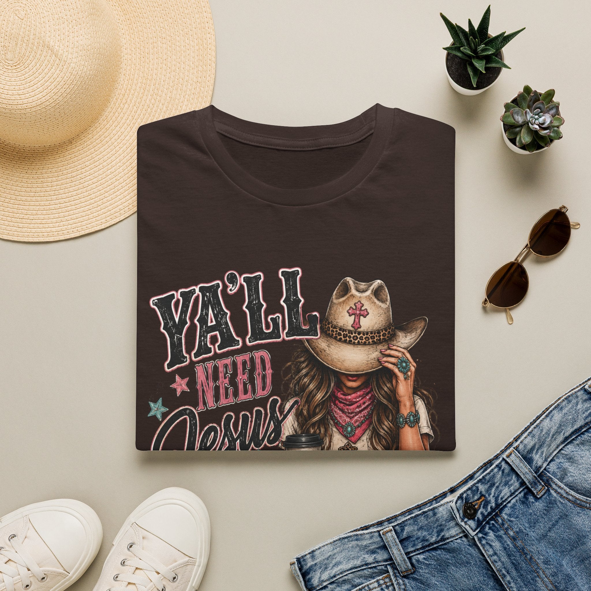 Y'all Need Jesus and Coffee T-Shirt