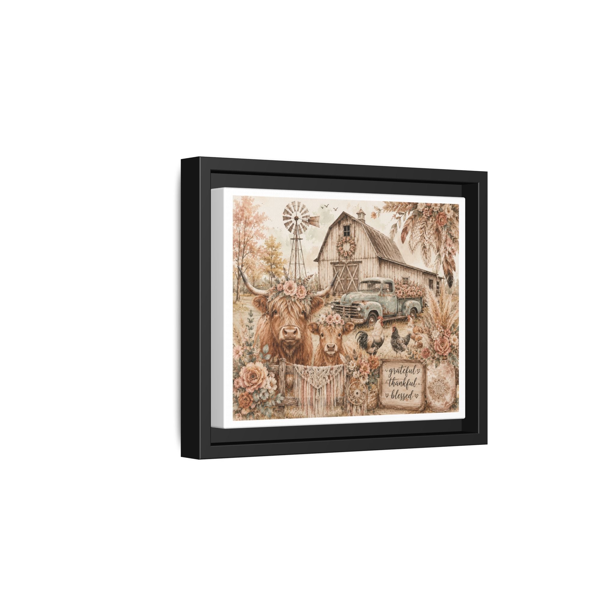 Matte Canvas, Framed (Multi-color)