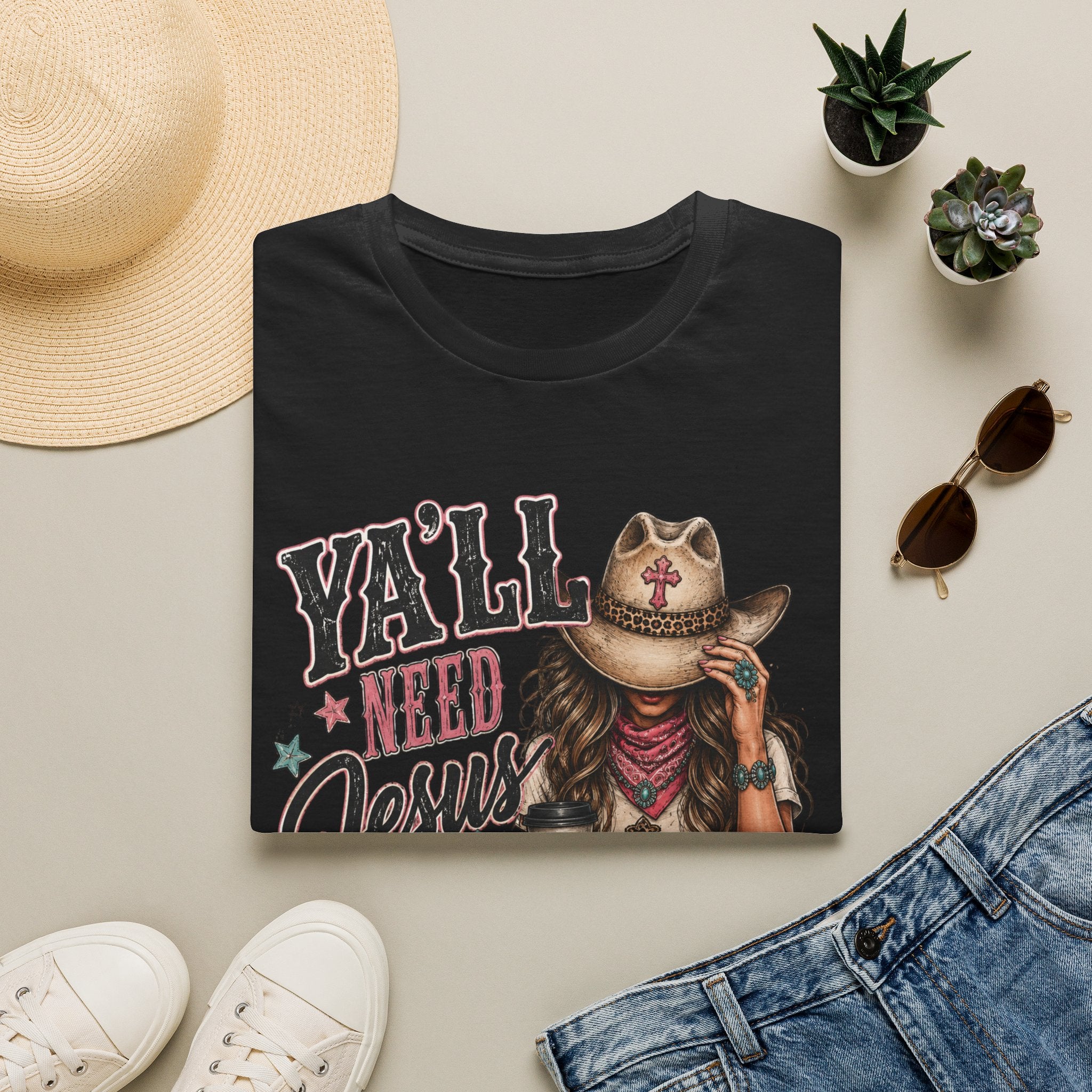 Y'all Need Jesus and Coffee T-Shirt