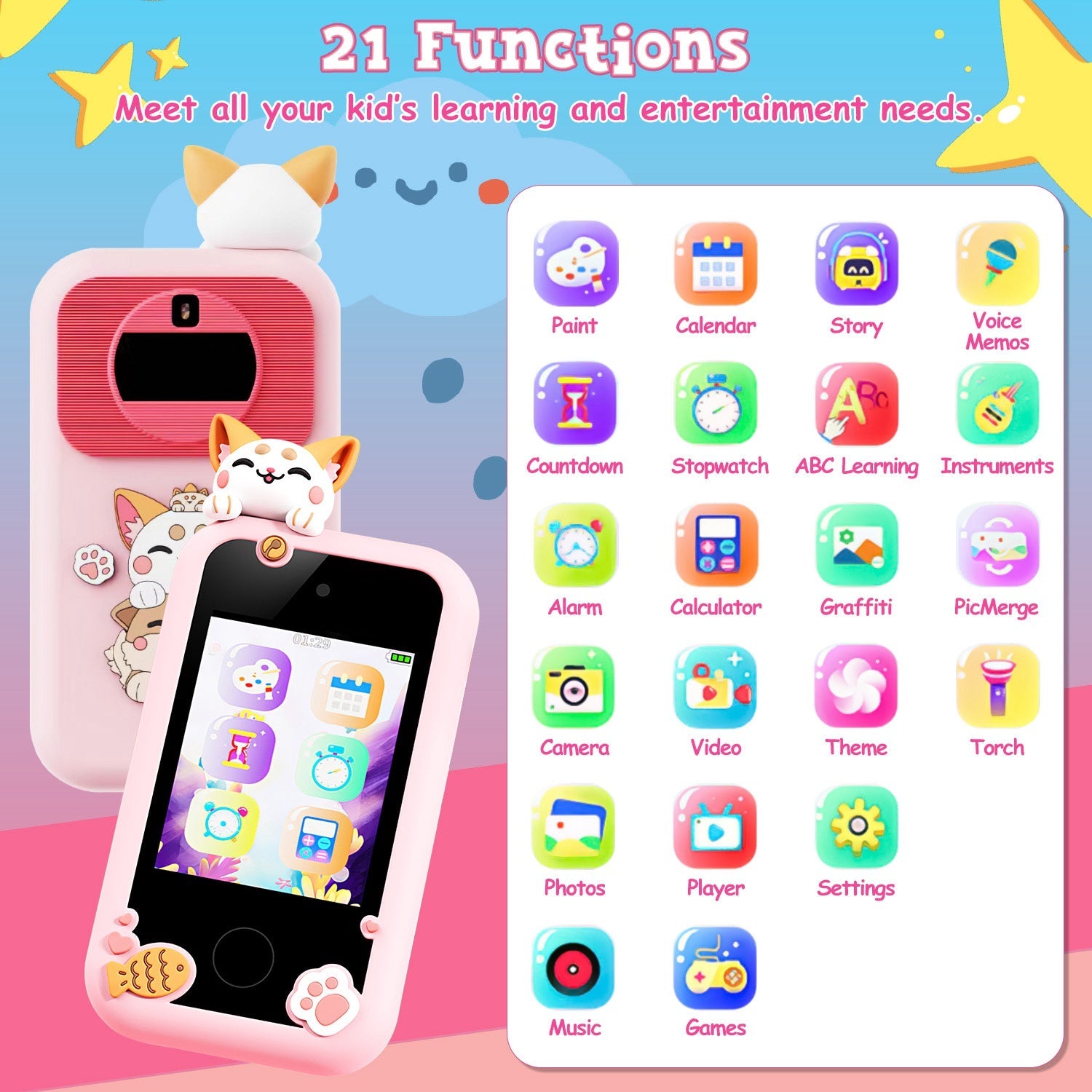 GBruno Kids Smart Toy Phone