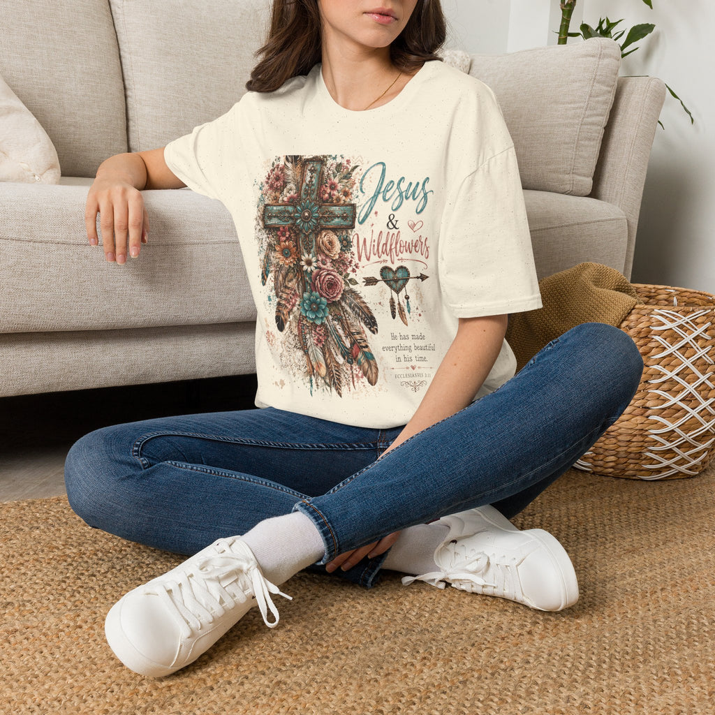 Jesus & Wildflowers Christian Floral T-Shirt