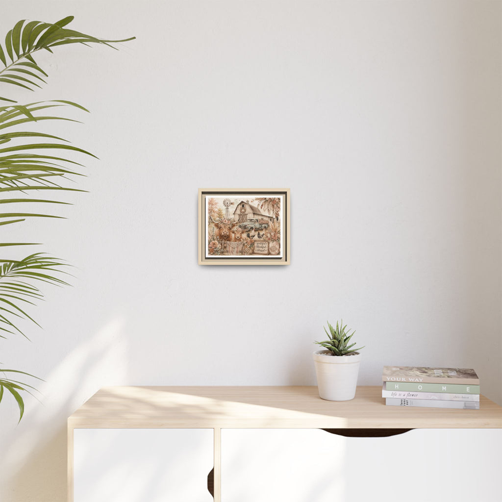 Matte Canvas, Framed (Multi-color)