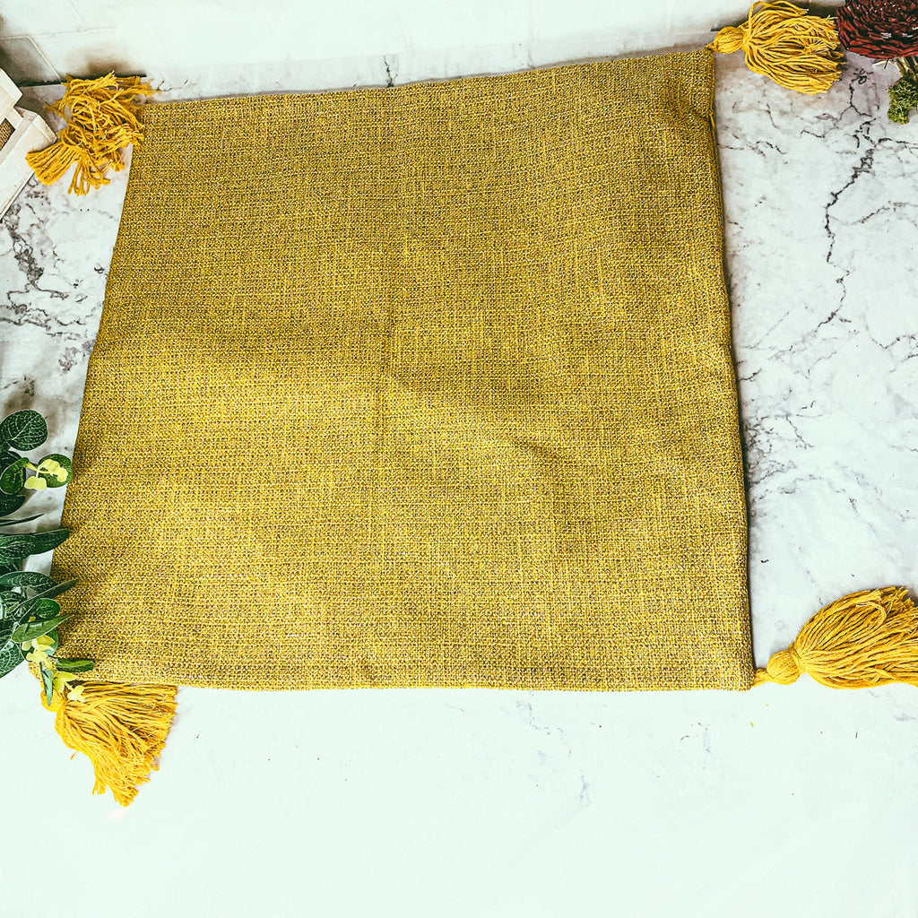 Boho Cotton Linen Pillow Cover 18x18 Decorative Throw Pillow Case