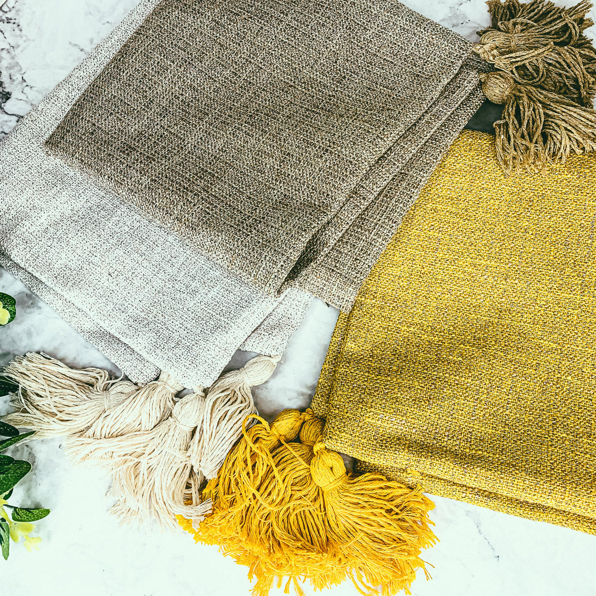 Boho Cotton Linen Pillow Cover 18x18 Decorative Throw Pillow Case